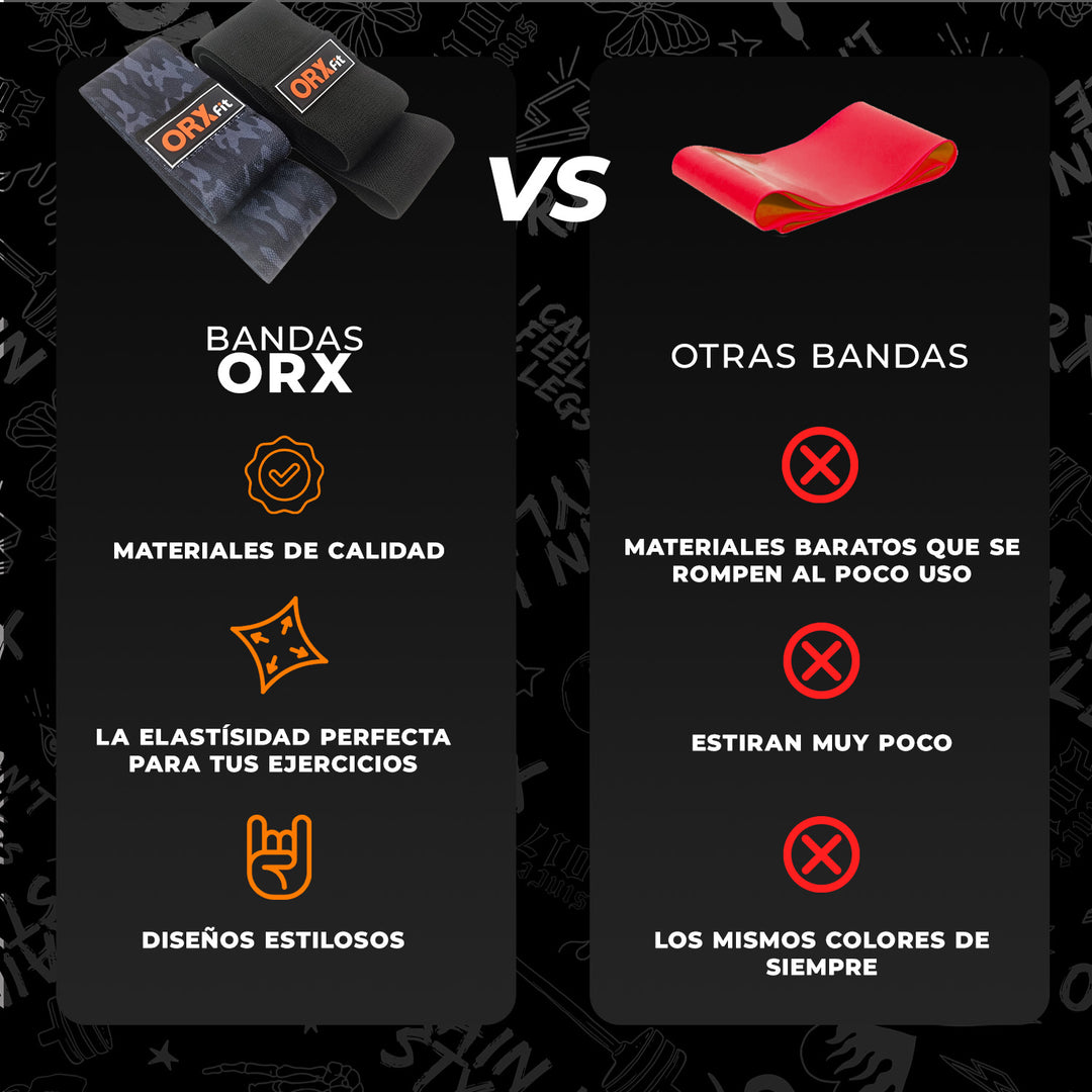 Pack de Bandas Black Camo