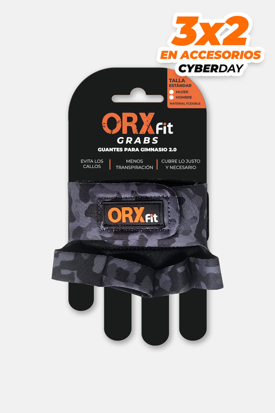 Guantes Pesas GRAB Black Camo Hombre