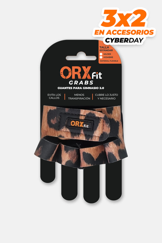 Guantes Pesas GRAB Leopard Mujer