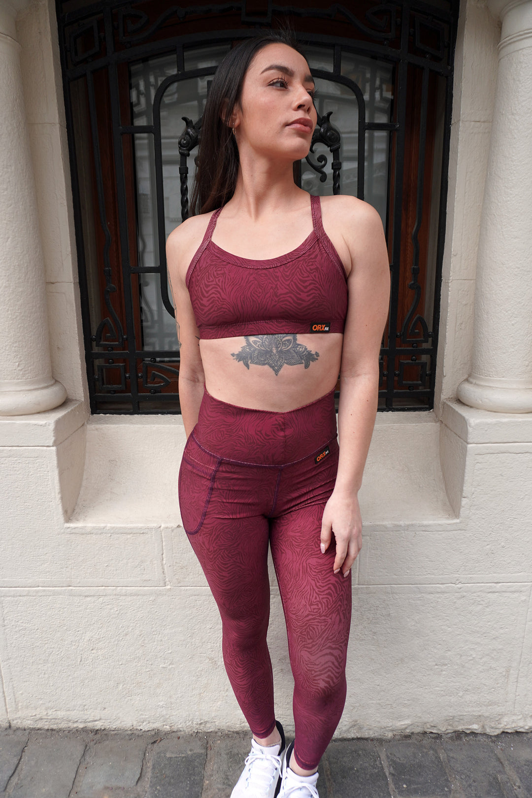 Leggins Wavy Wine