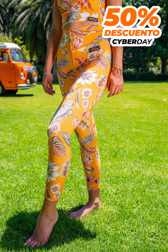 Leggins Tropicalia Passion Fruit Flower