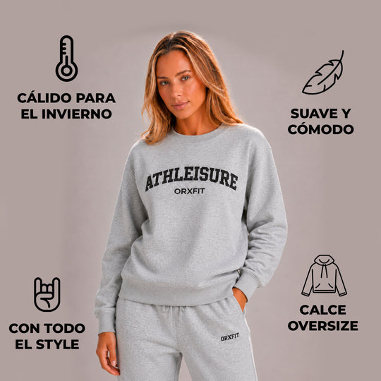 Polerón Athleisure Light Gray
