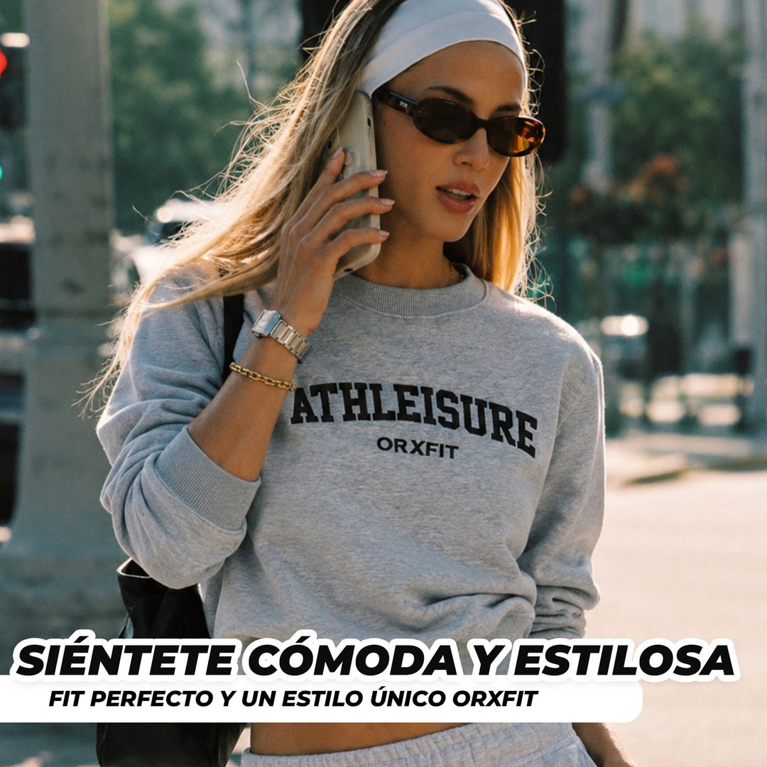 Polerón Athleisure Light Gray