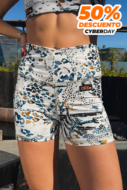 Shorts Sunset Print Santorini Sunset