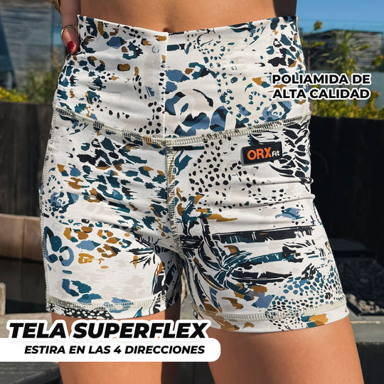 Shorts Sunset Print Santorini Sunset