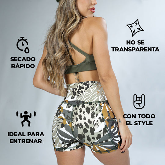 Shorts Print Amazonia Sunset