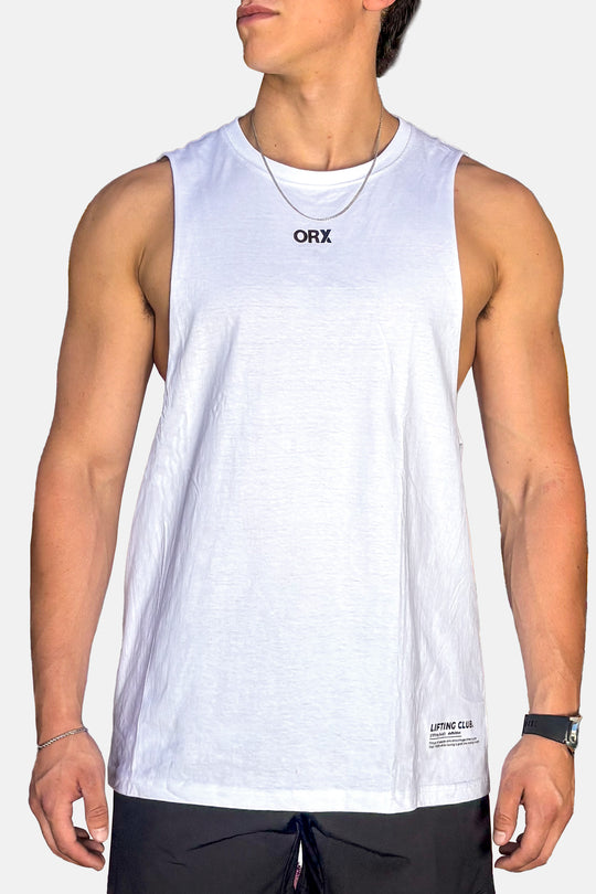 Tank Top Lifting Club White