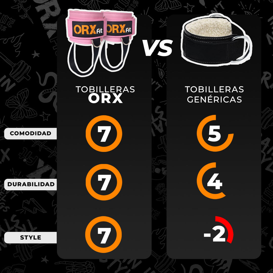 Tobilleras de Patadas de Glúteos Pink